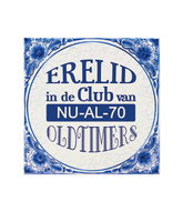 Delfts Blauw Tegel 70 Jaar 14,5cm